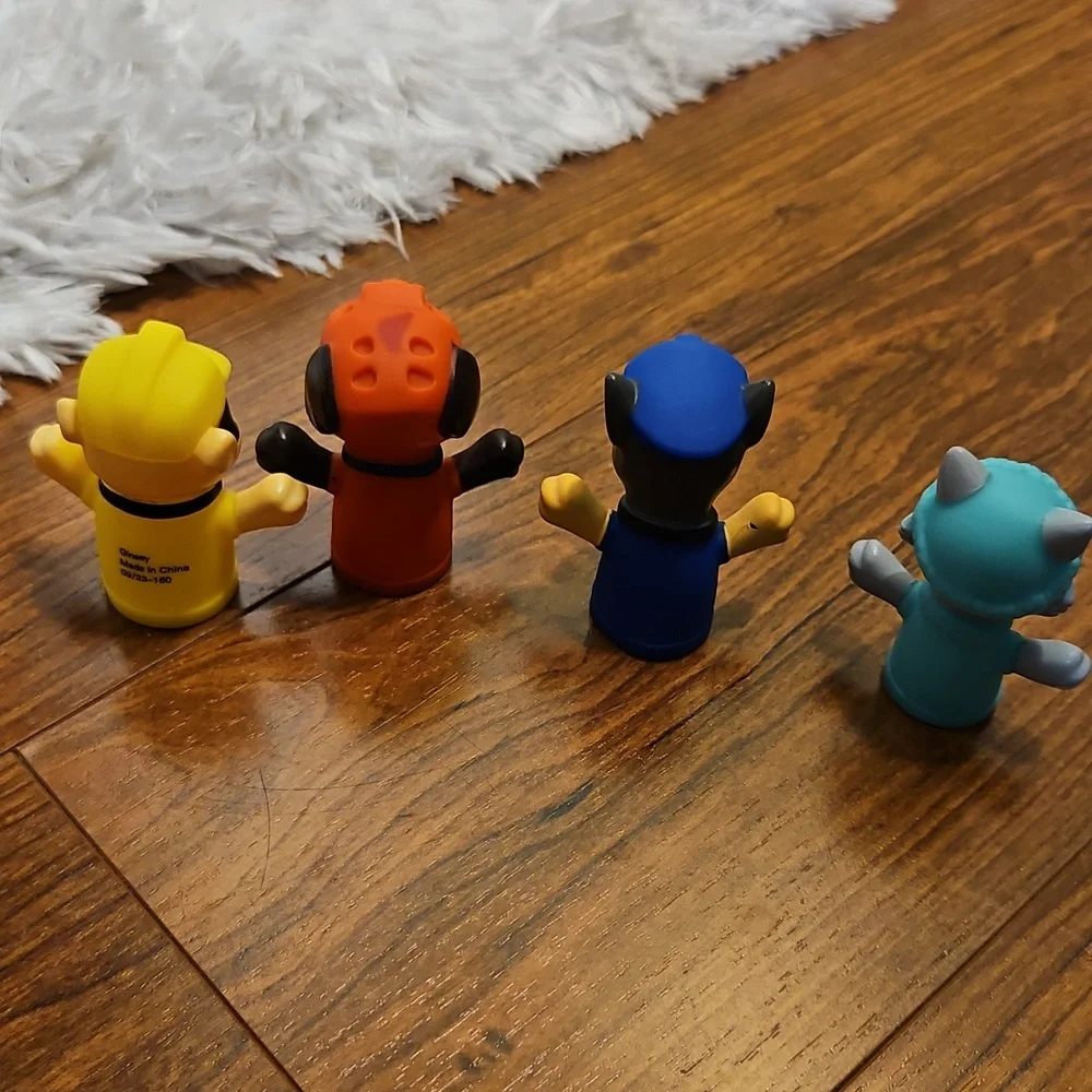 Paw Patrol Colorfu Rubber‎ l Finger Puppets Collection Set of 9